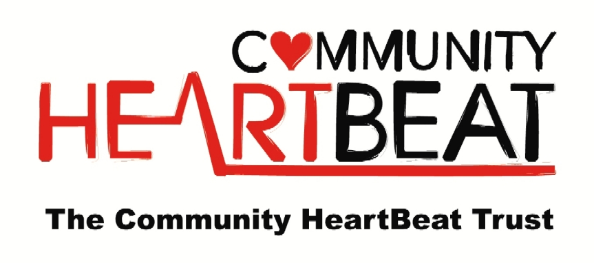 The Community HeartBeat Trust is a national charity focused on provision of life saving defibrillation services to local communities. Heartbeat logo